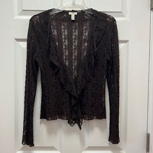 J.Jill stretch lace cardigan